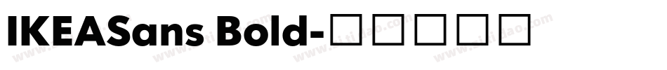 IKEASans Bold字体转换